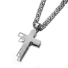 crucifix cross necklace back