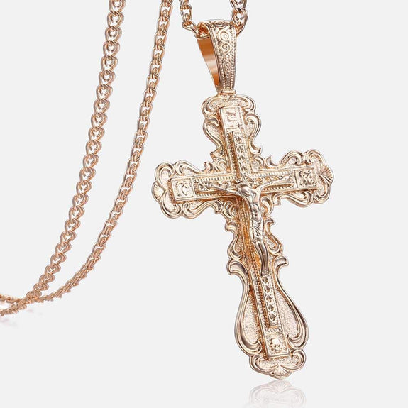 Crucifix Necklace made with Copper