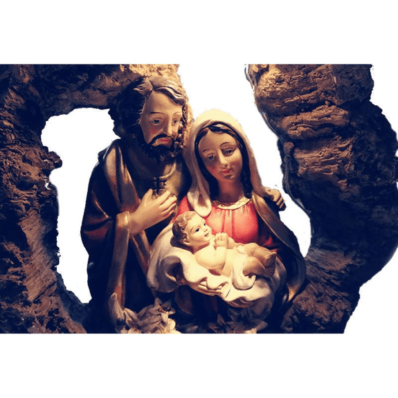 Christian Figurine Mary Joseph And Jesus (LED)
