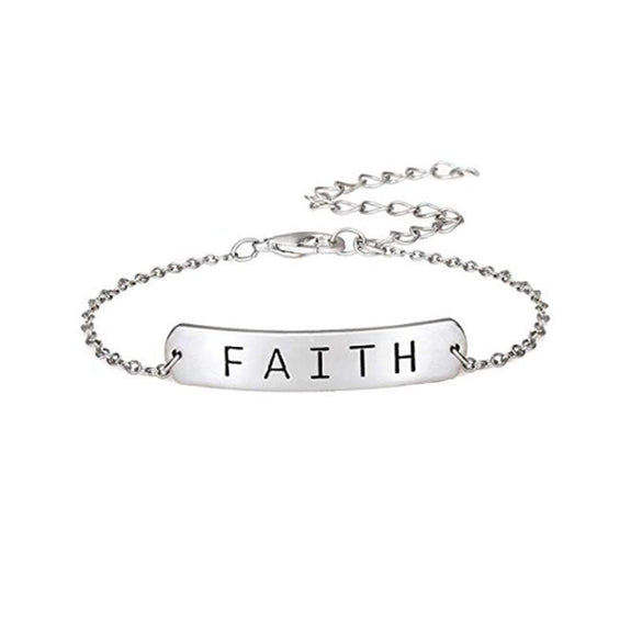 faith bracelet silver