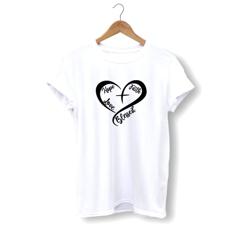 faith-hope-love blessed heart t-shirt