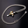 heart cross necklace for women
