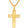 hollow cross necklace