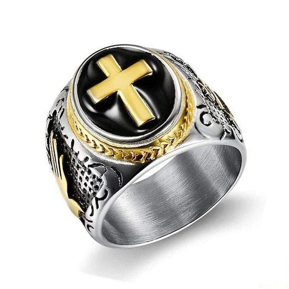holy cross signet ring