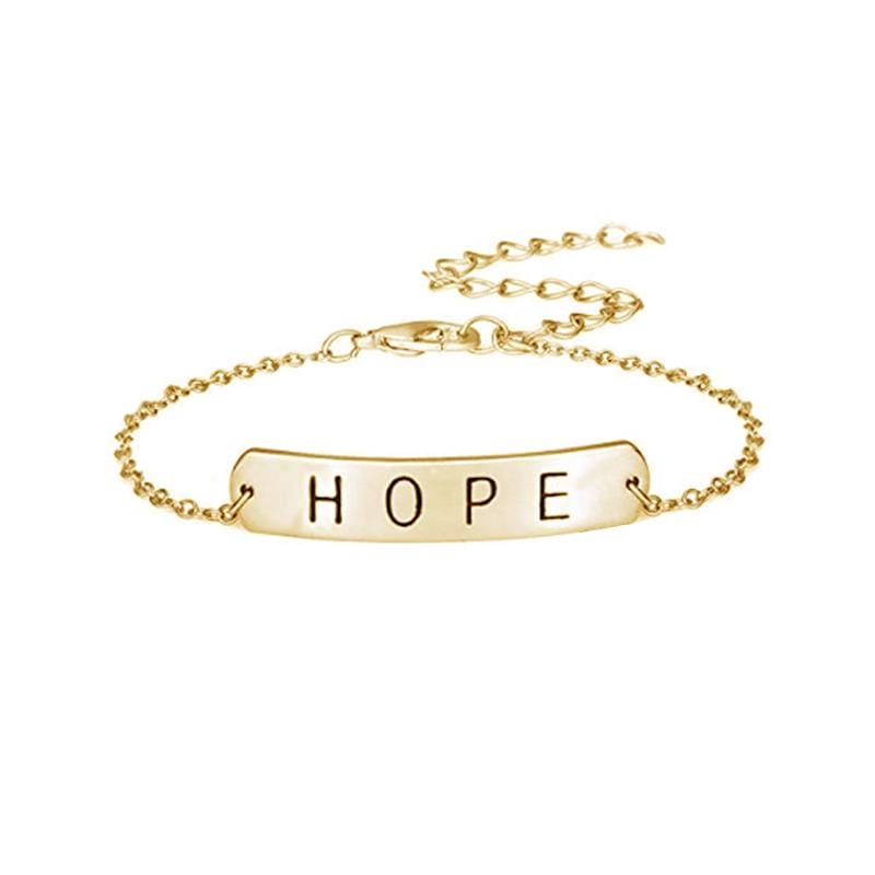 hope bracelet gold
