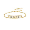 hope bracelet gold