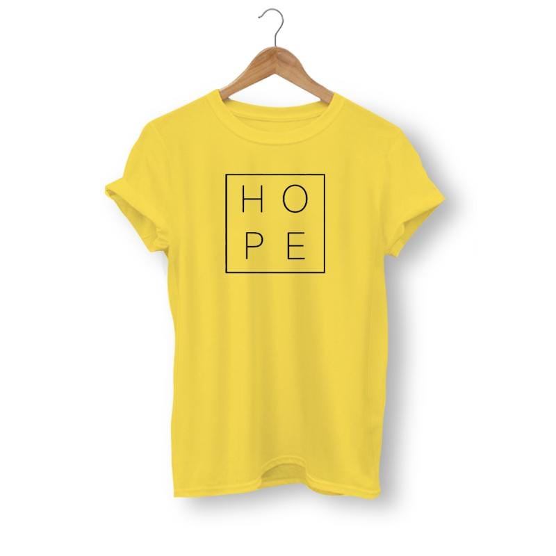 hope-t-shirt yellow black