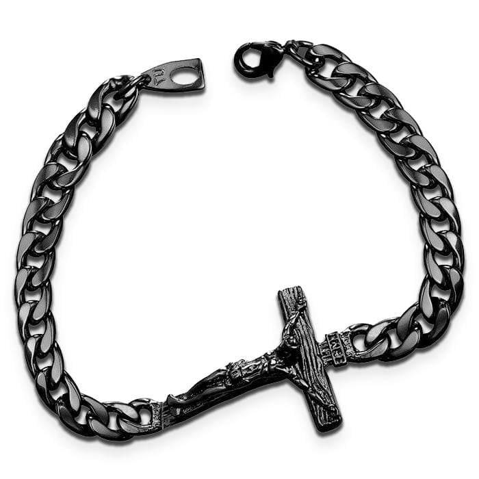 jesus bracelet for men black