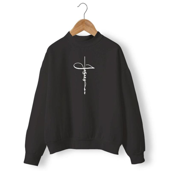 jesus-cross-sweatshirt-black