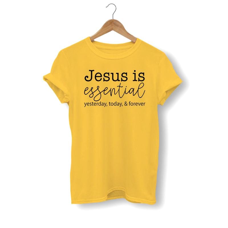 jesus-is-essential-shirt yellow