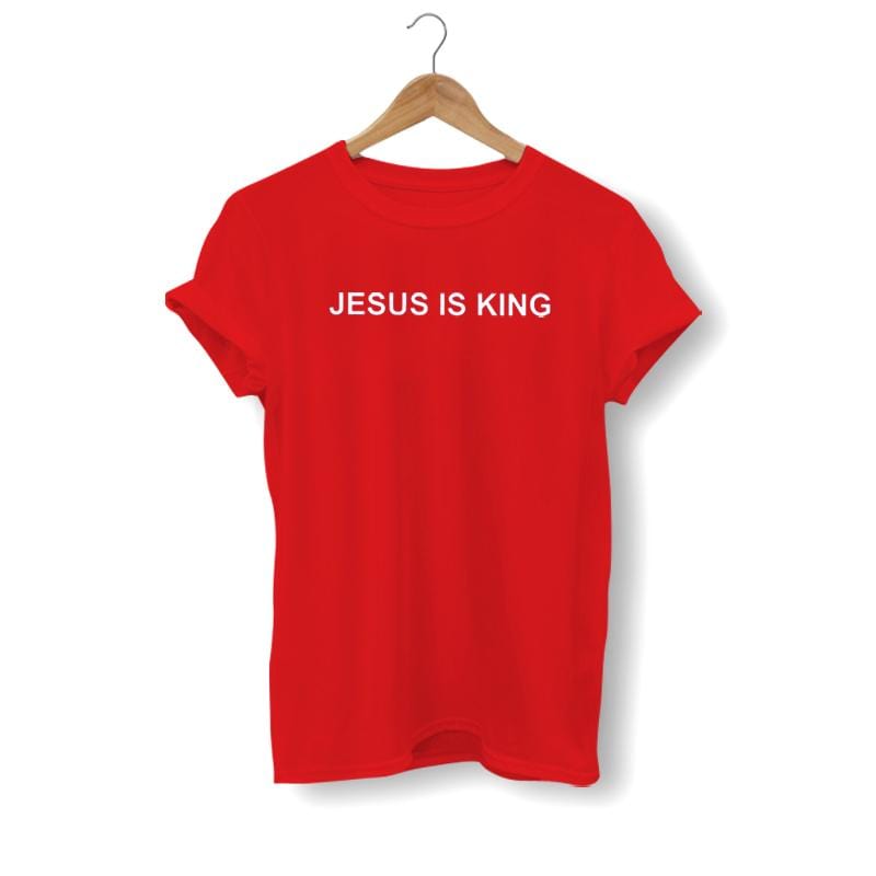 JESUS IS KING PAINTING T SHIRT XL