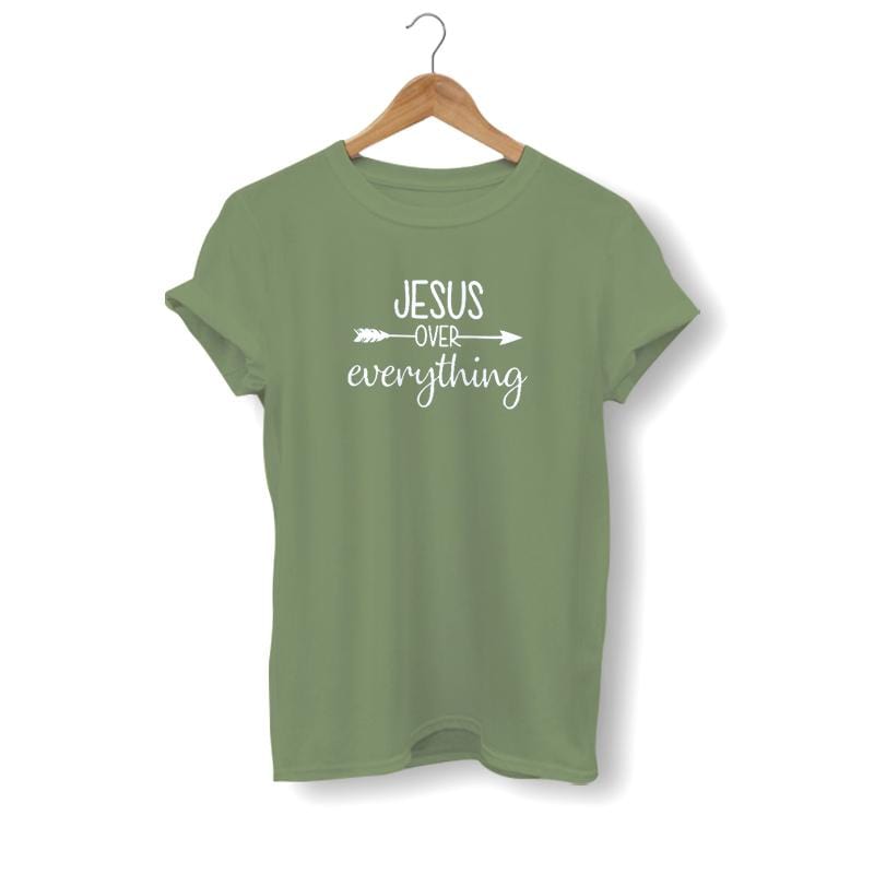 jesus-over-everything-shirt-green