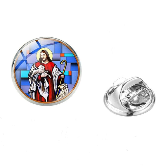 jesus-with sheep pins