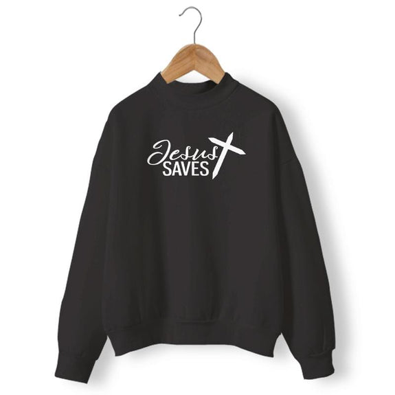 jesus-saves-sweatshirt-black