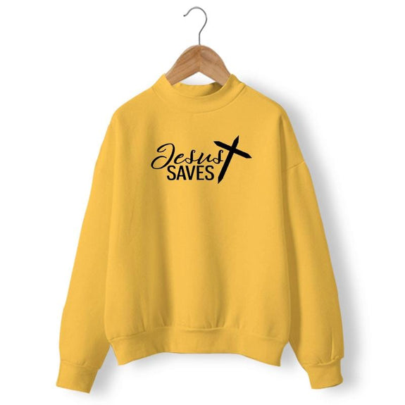 jesus-saves-sweatshirt-yellow