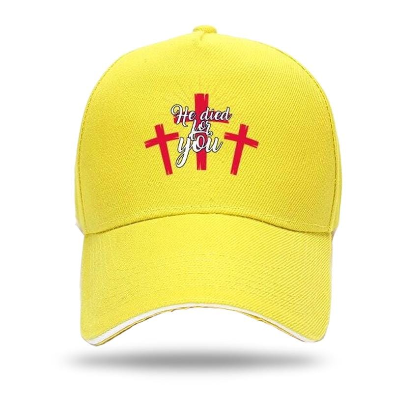 christian cap yellow
