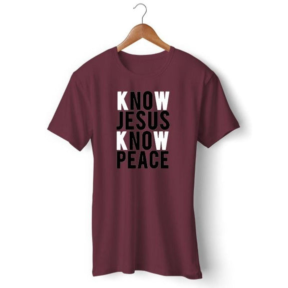 know-jesus-know-peace-shirt-burgundy