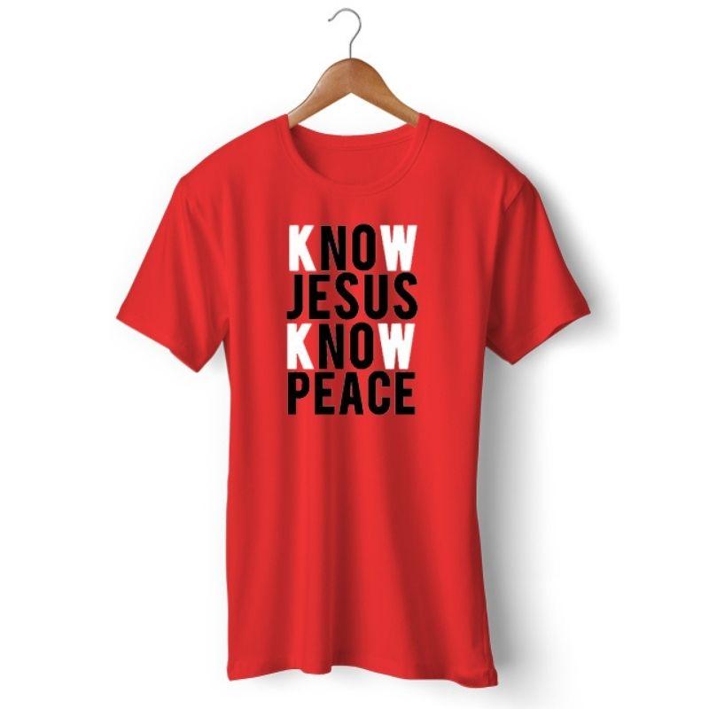 know-jesus-know-peace-shirt-red