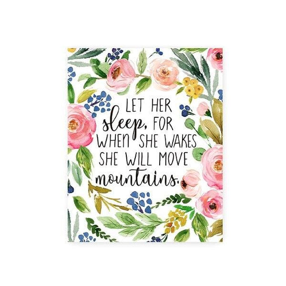 she will move mountains wall art