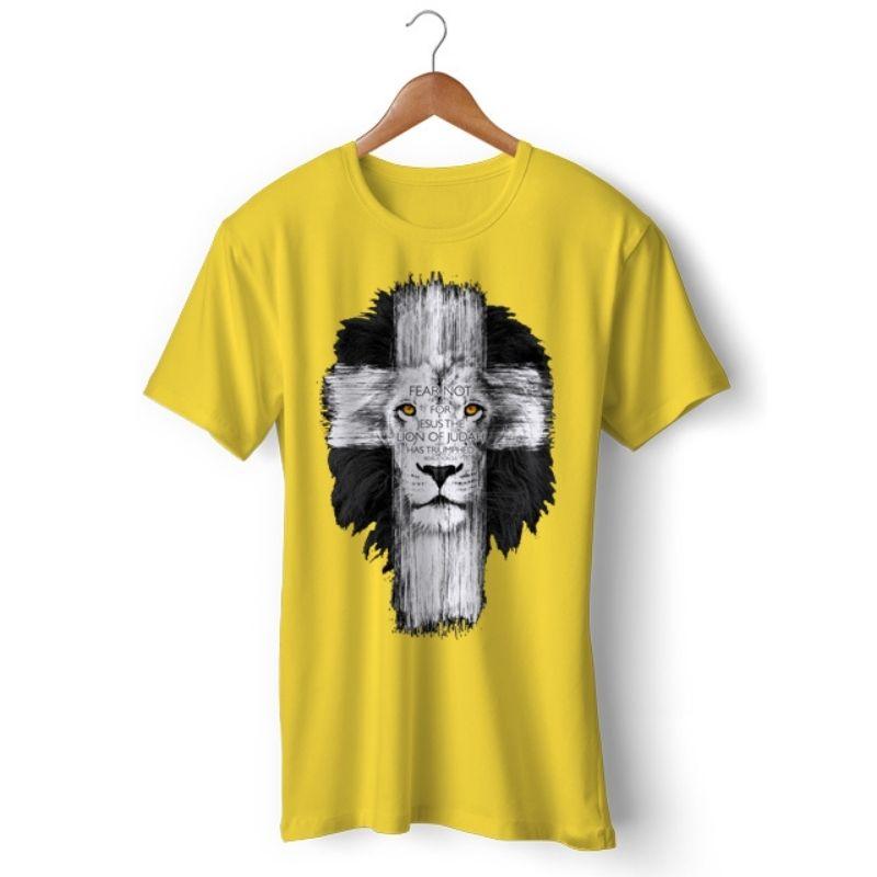 lion-cross-t-shirt yellow