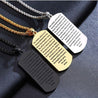 lords prayer dog tag pendants