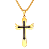 Men's Angel Cross Necklace