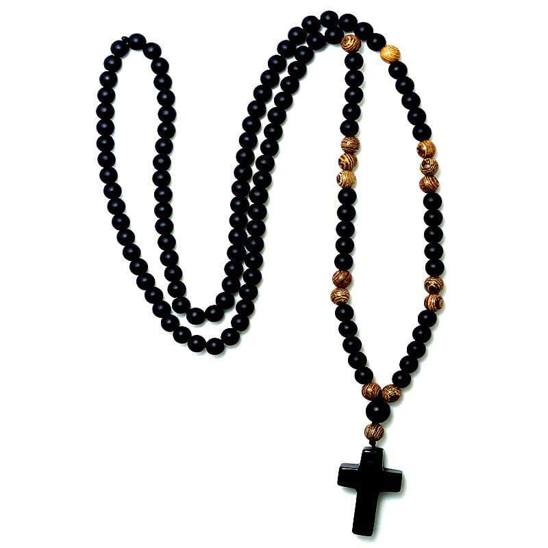 Men's Bead Cross Necklace | Lord's Guidance