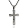 mens-catholic-cross-necklace steel