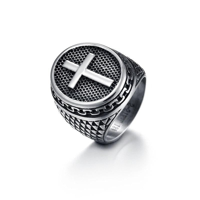 Men's Signet Cross Ring | Lord's Guidance