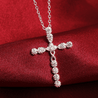 Women's Cross Necklace with Diamonds