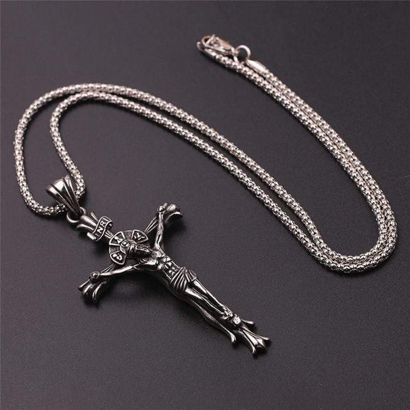 INRI old cross pendant crucifix
