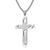 padre nuestro cross necklace silver