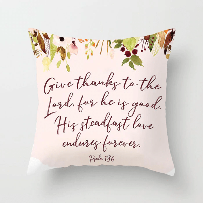 psalm-136-pillow-cover