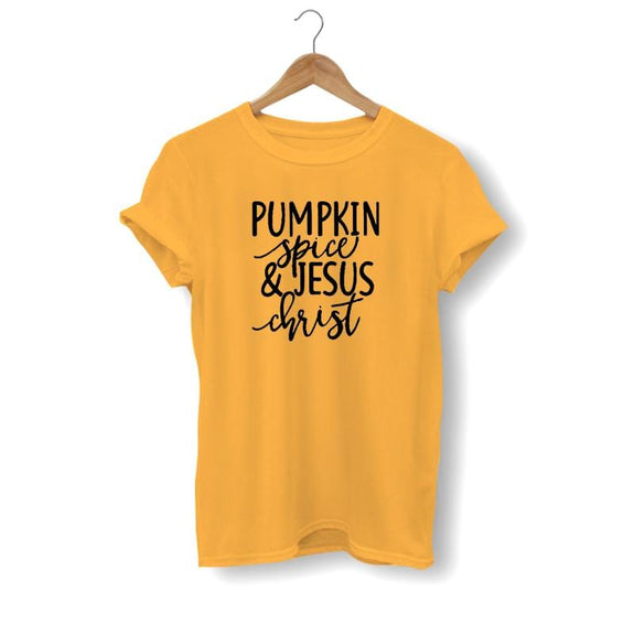 pumpkin-spice-and-jesus-christ-shirt yellow