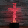 Psalm 23 lamp  red