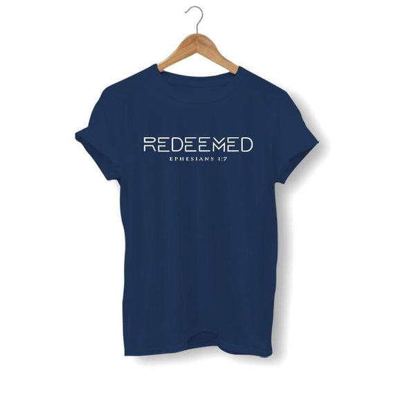redeemed ephesians 1 7 shirt