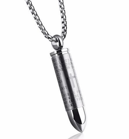 Lord's Prayer Bullet Necklace Lord's Guidance - Main Image