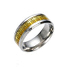 cross ring stainless steel golden