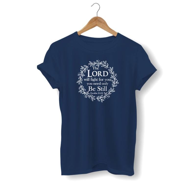 the-lord-will-fight-for-you-shirt-navy