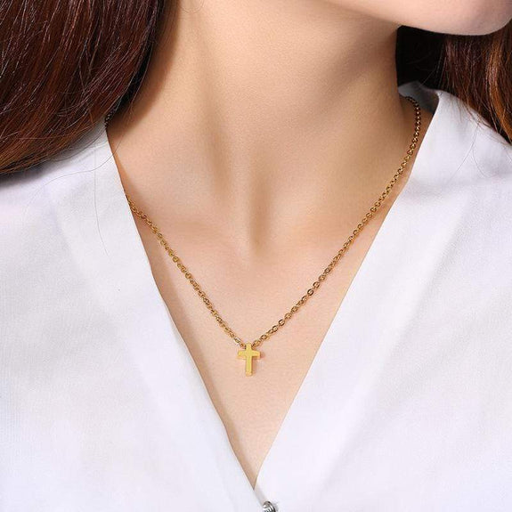 Tiny Cross necklace for Women