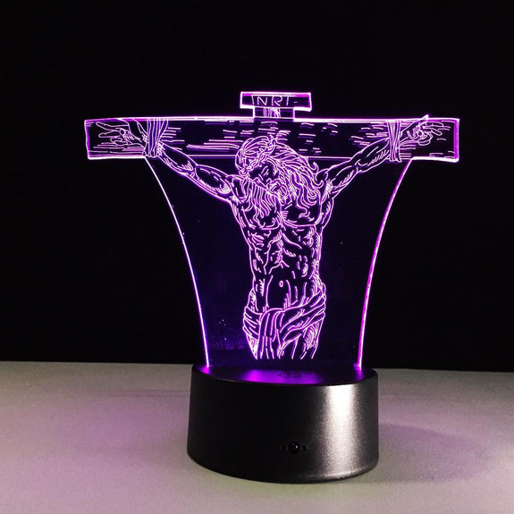 Christian Lamp INRI Cross Light